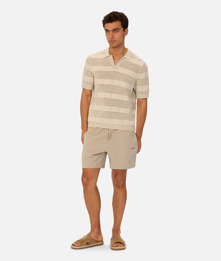 The New Seersucker Swim Short - Willow Green