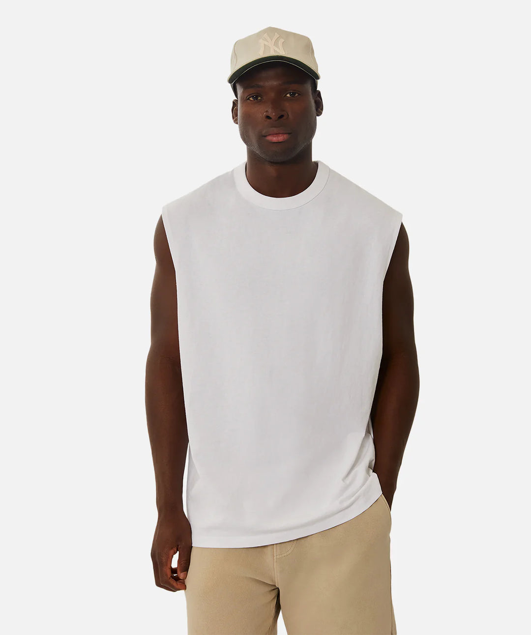 The Del Sur Sleeveless Tee - White