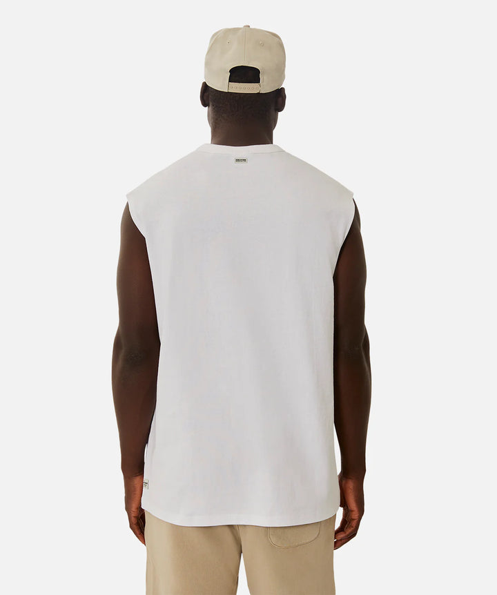 The Del Sur Sleeveless Tee - White