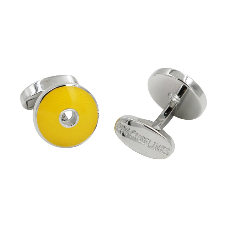 Sapphire Yellow Cufflinks