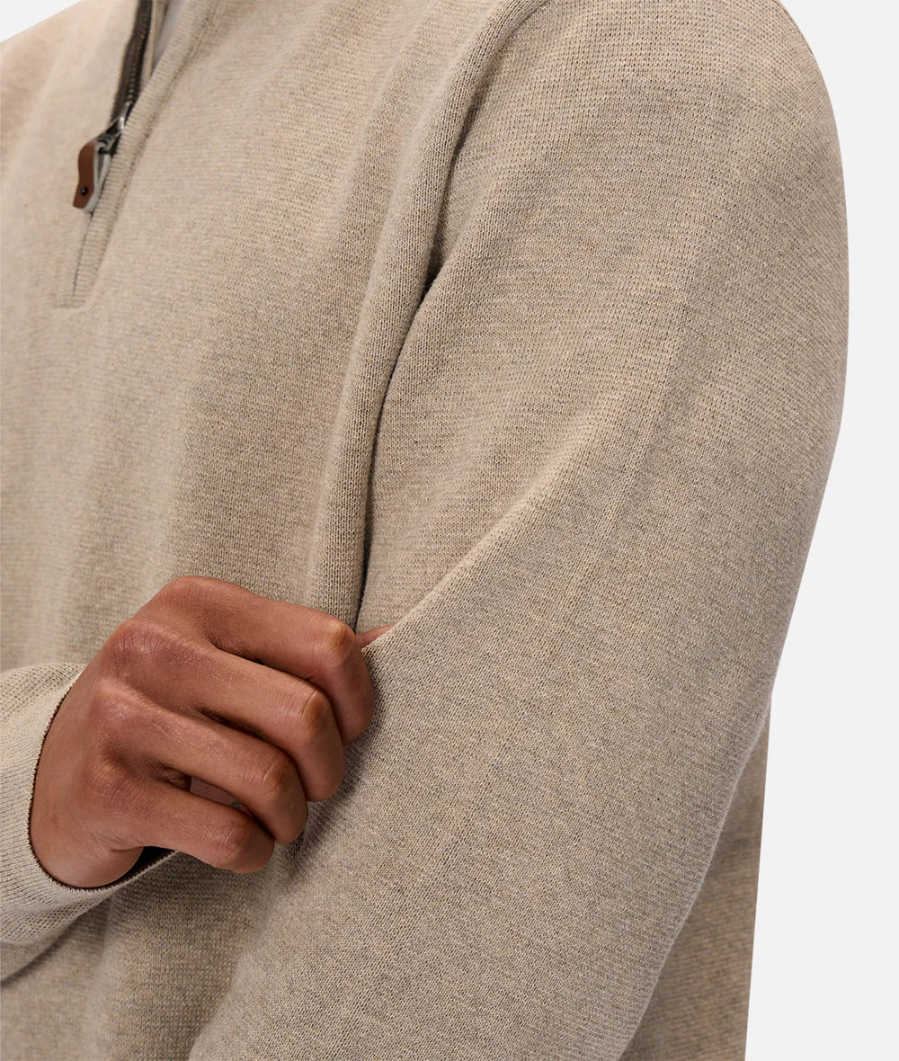 The Lakewood Zip Neck - Wheat
