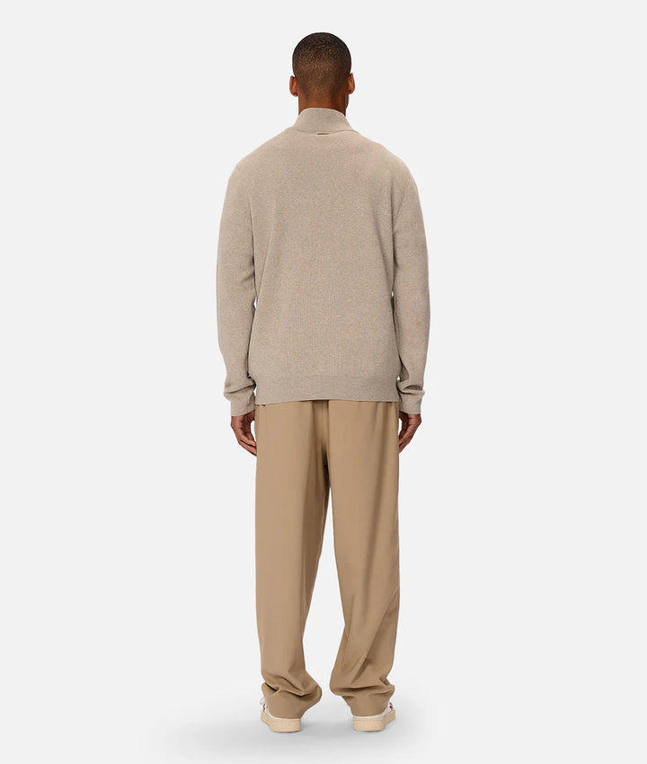 The Lakewood Zip Neck - Wheat