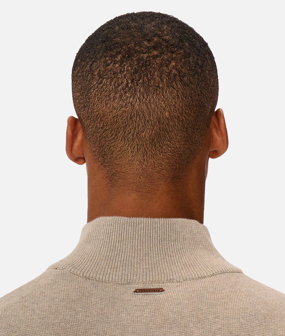 The Lakewood Zip Neck - Wheat