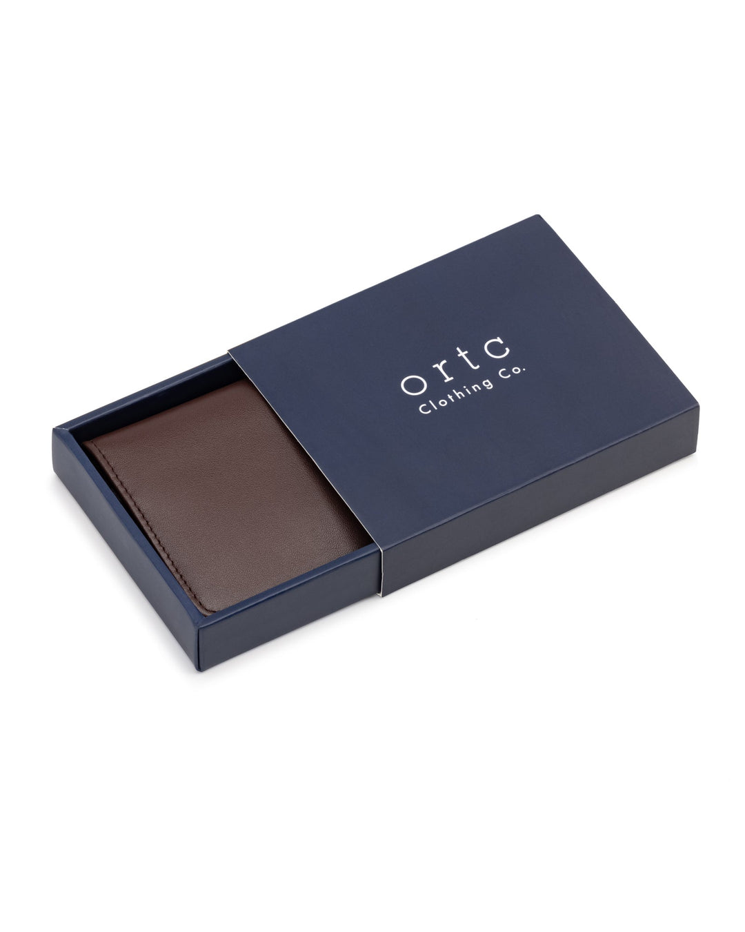Leather Bifold Card Holder - Chocolate