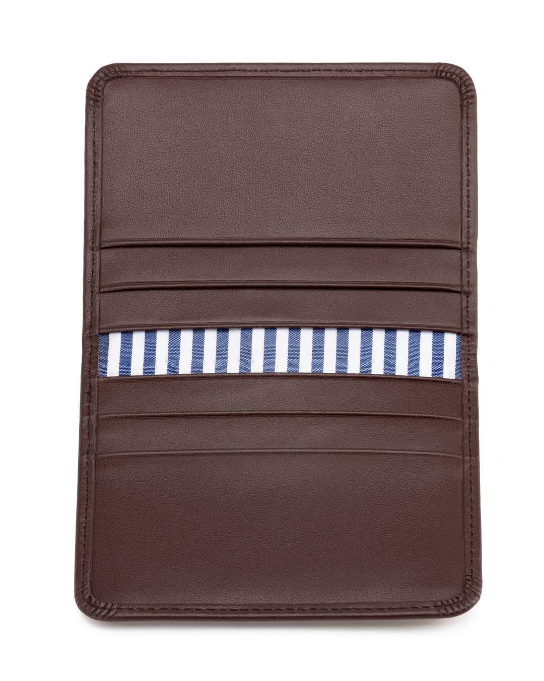 Leather Bifold Card Holder - Chocolate