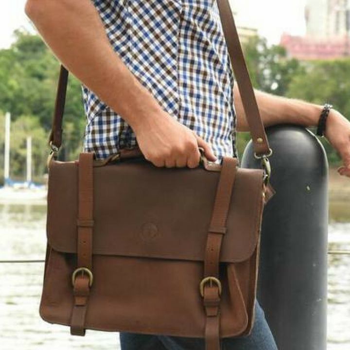 Bill Leather Satchel 17"