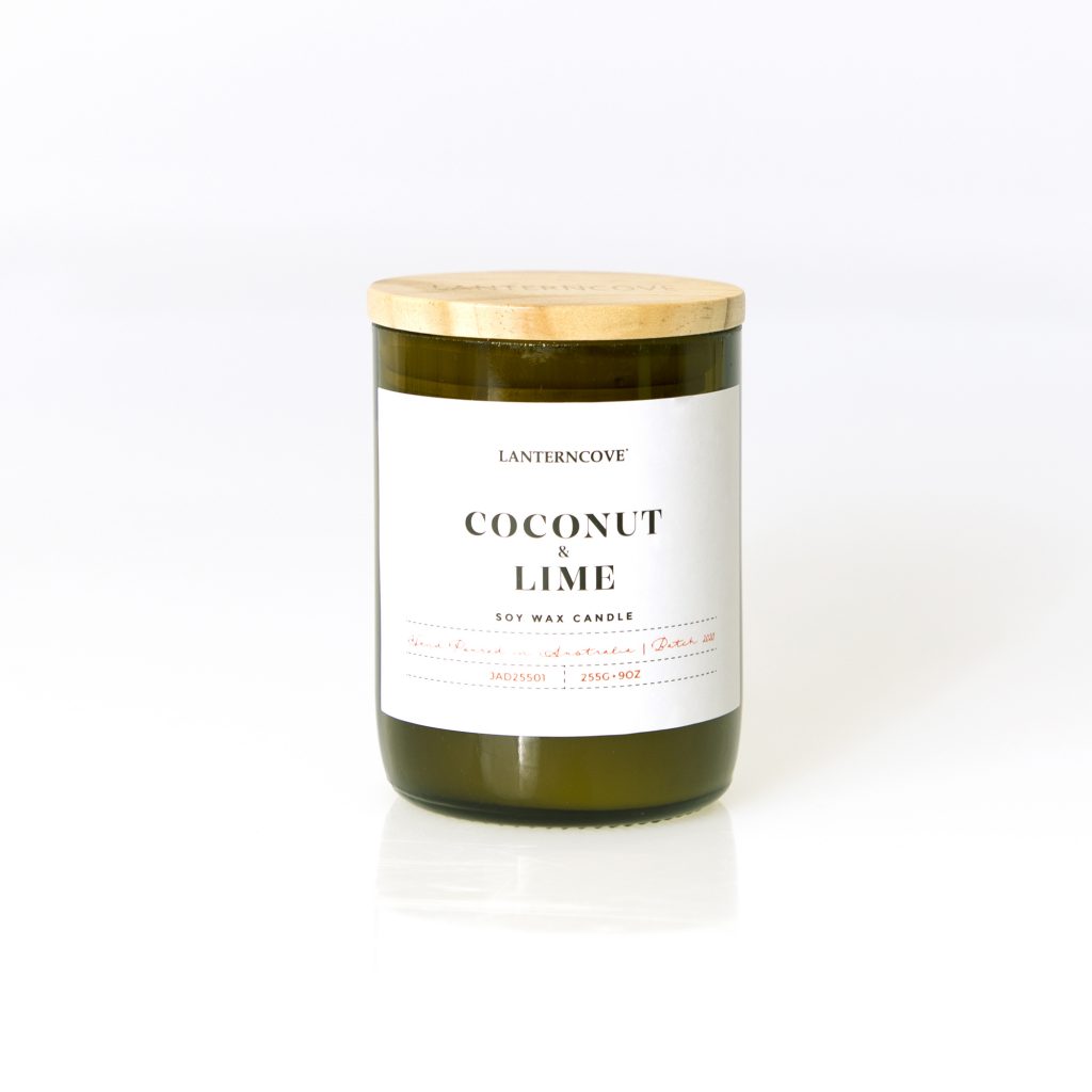 Lanterncove Coconut & Lime Soy Wax Candle