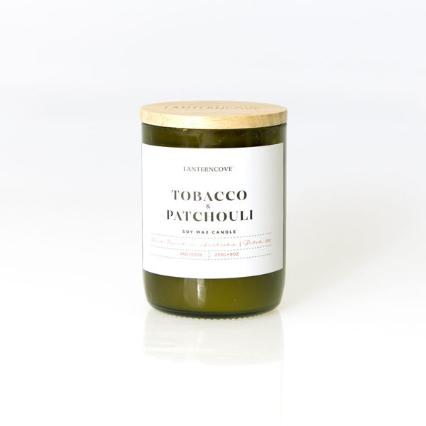 Lanterncove Jade Tabacco & Patchouli Soy Wax Candle