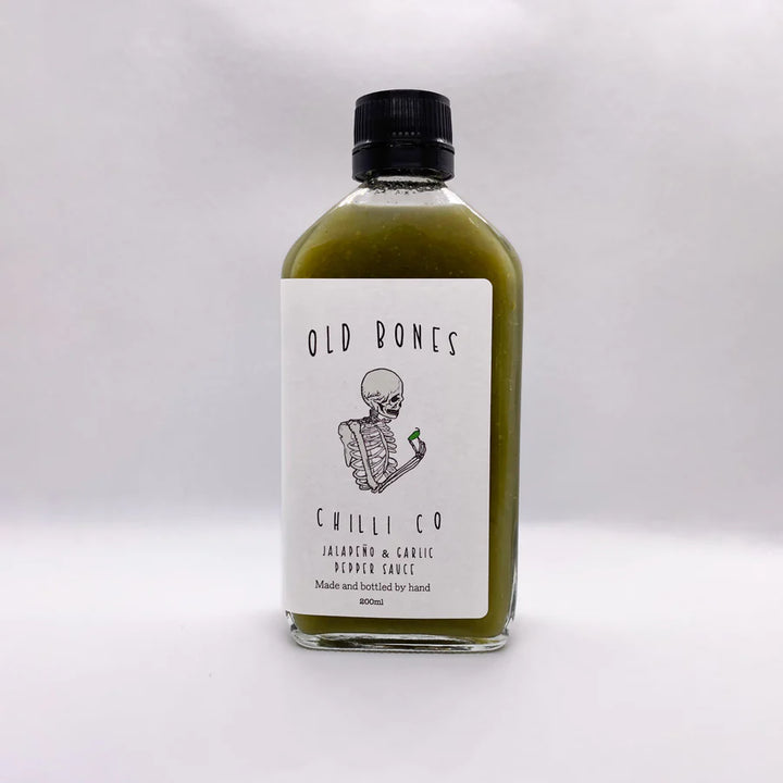 Old Bones Chilli Co - Jalapeno & Garlic Pepper Sauce